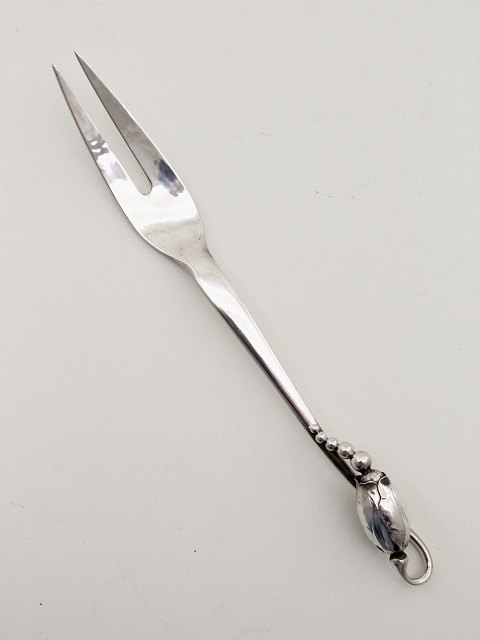 Georg Jensen sterling sølv Magnolia stegegaffel