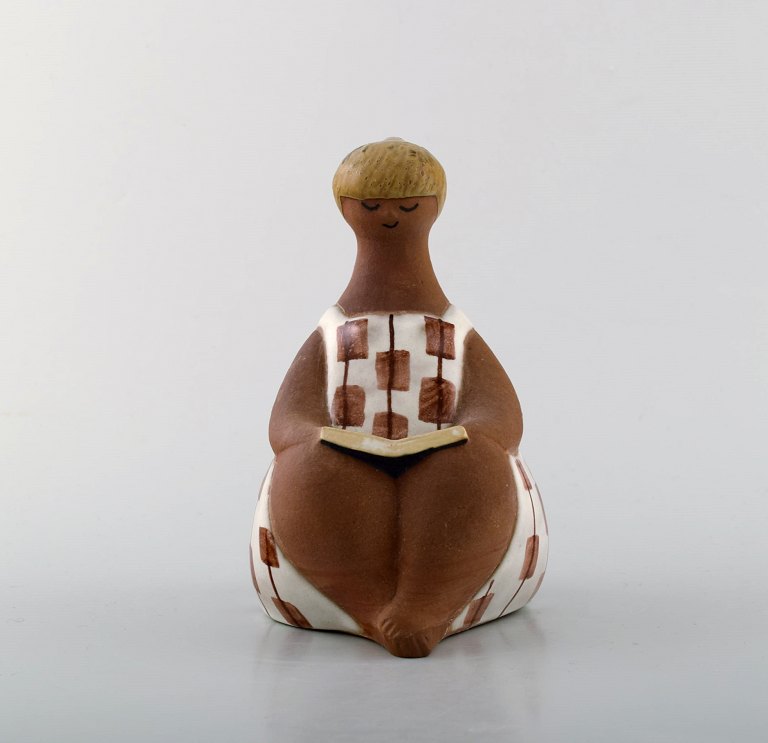 Figur, Lisa Larson for Gustavsberg, "Charlotta", glaseret keramik.
