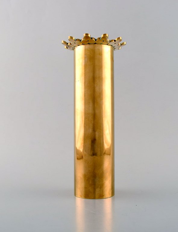 Brass vase designed by Pierre Forsell for Skultuna (Sweden) in the 1950