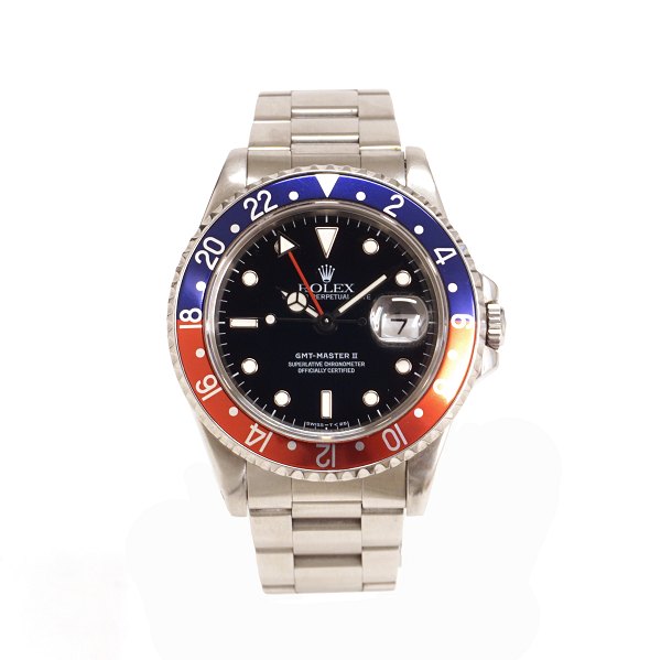 Rolex GMT Master Pepsi ref. 16710. Årgang 1993-94. D: 40mm