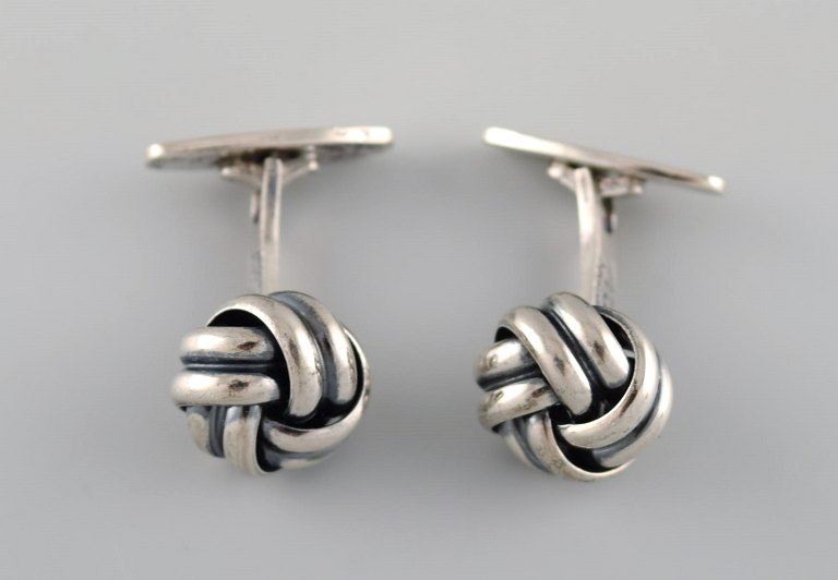 Th. Skat-Rørdam, Denmark (1958 - 1973). A pair of modernist cufflinks in 
sterling silver. 1950 / 60