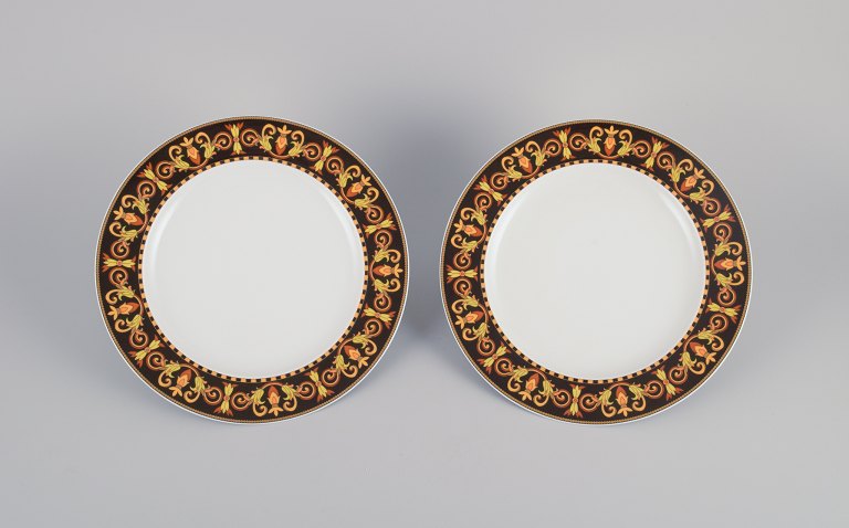 Versage for Rosenthal, two Barocco porcelain plates.