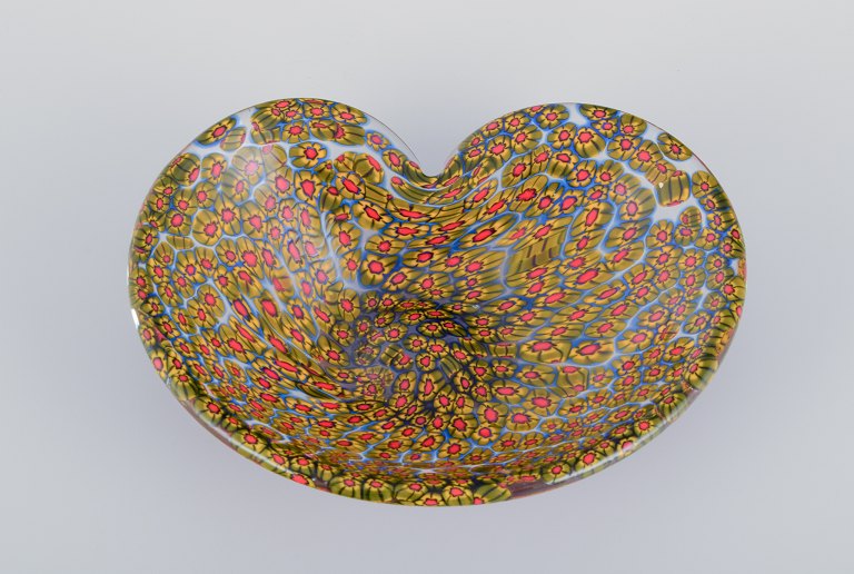 Murano, Italy. A millefiori art glass bowl.