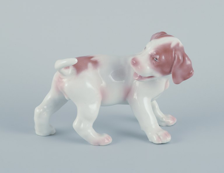 Bing & Grøndahl, porcelænsfigur af hundehvalp af racen pointer.