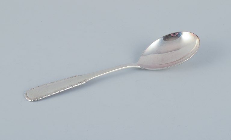 Georg Jensen Rope serving spoon in sterling silver.