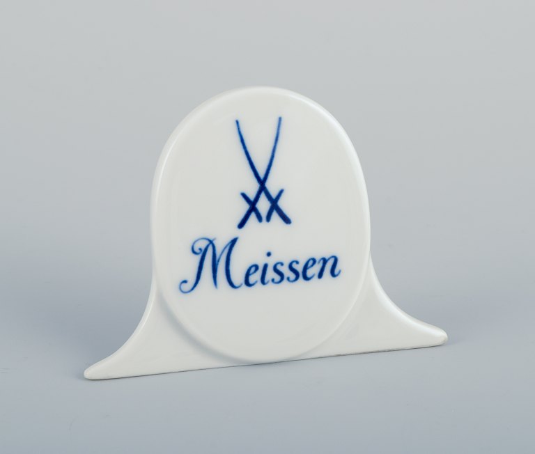 Meissen. Butiksskilt i porcelæn.