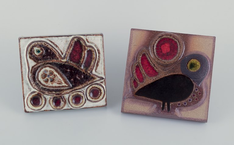 Søholm, Bornholm.
Two retro ceramic reliefs.