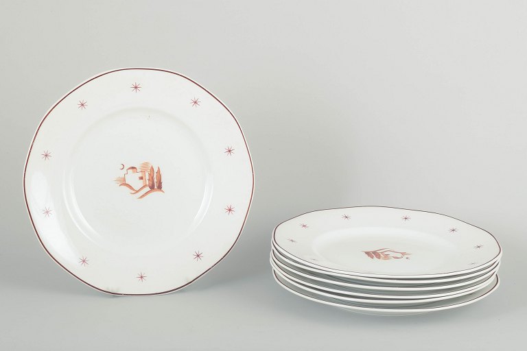 Arabia, Finland
7 dinner plates, model Orient.