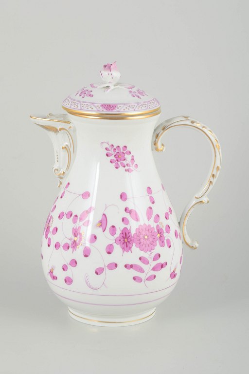 Meissen, “Pink Indian”
Kaffekande, tidligt 1900-tallet.