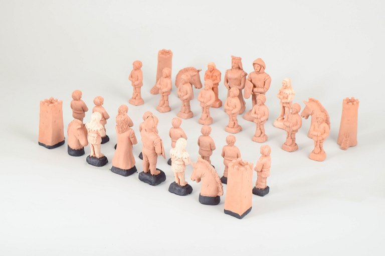 Nils-Erik Zetterström, skaksæt med figurer.