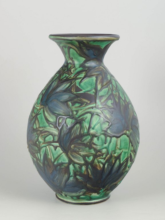 Kähler, vase med kohornsglasur.