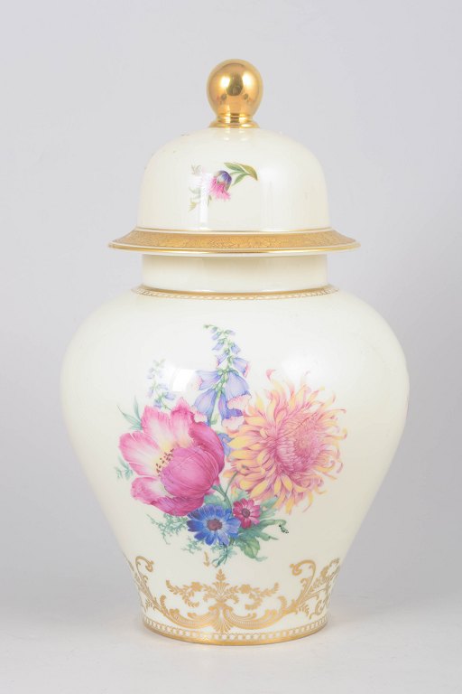 Rosenthal, håndmalet lågkrukke.