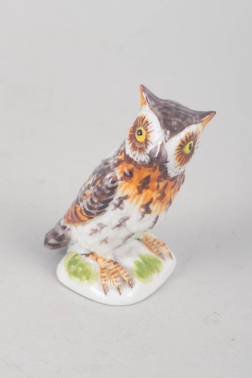 Meissen miniature ugle.