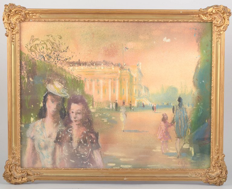 Charles Joseph Watelet (1867–1954), pastel, belgisk billedkunstner.