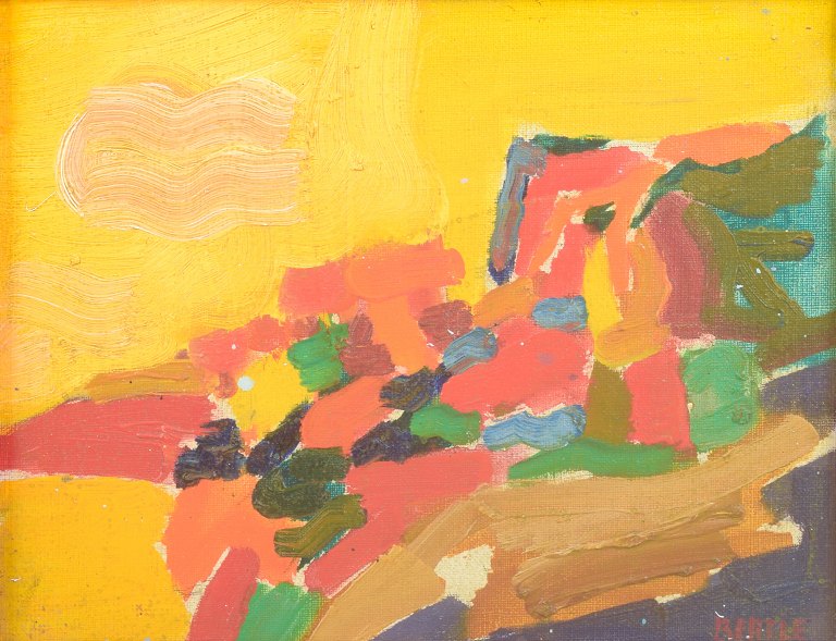 Lars Bertle, abstrakt komposition, svensk modernist.