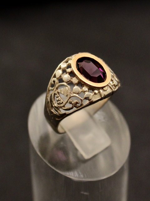 Sterling sølv ring med ametyst